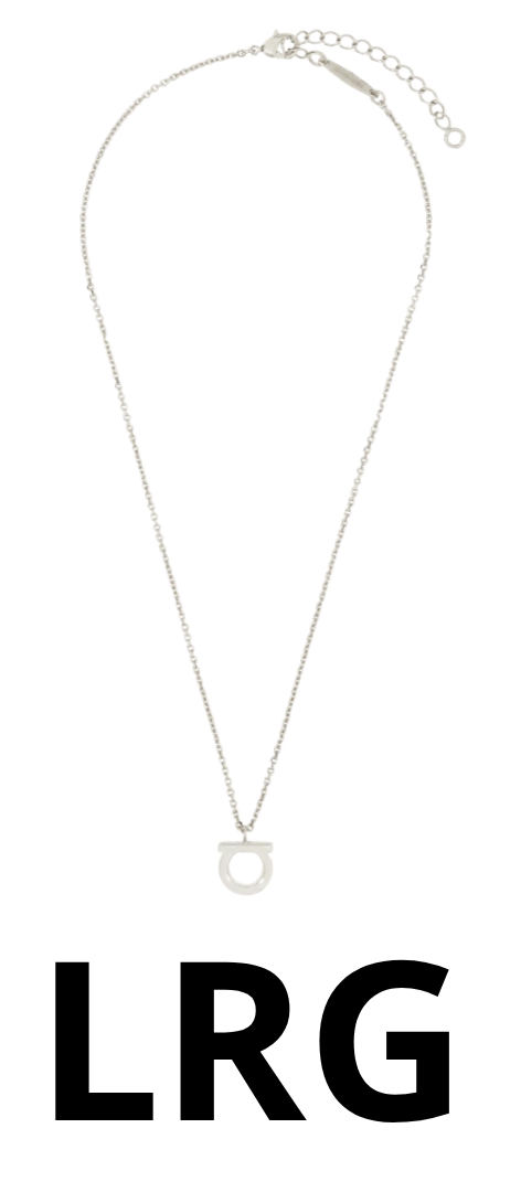 Ferragamo Necklace Gancini "Silver" (L)